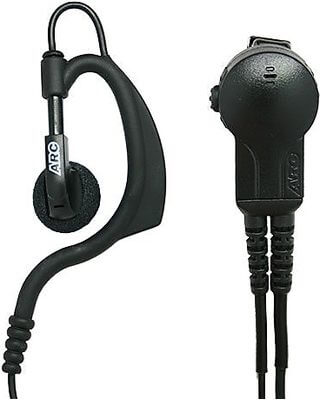 arc g earhook headset earpiece lapel mic for motorola  pin radios see list whsxpc